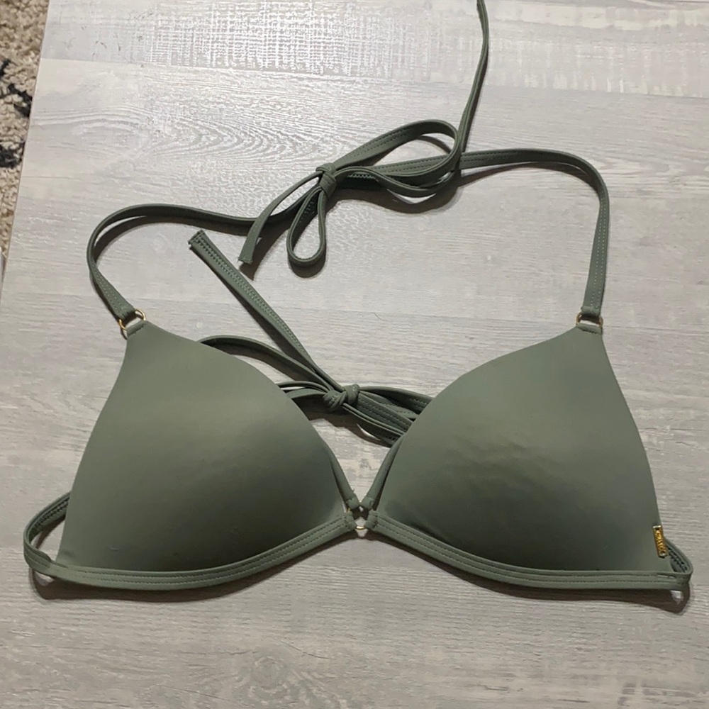 Green bikini top